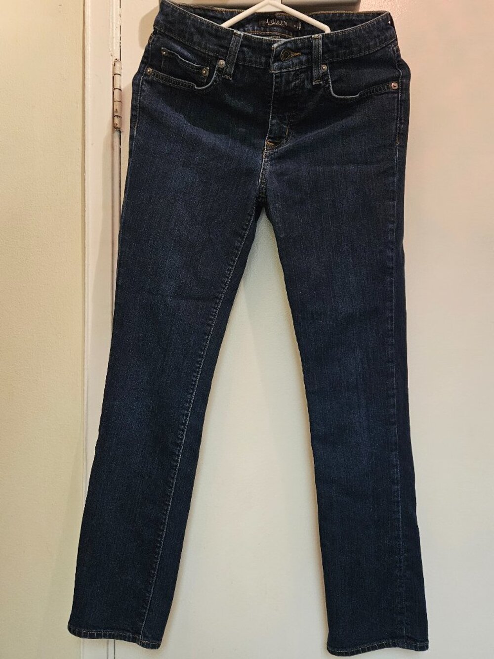 Lauren by Ralph Lauren Ladies blue Jeans Size 6 Used Good Condition